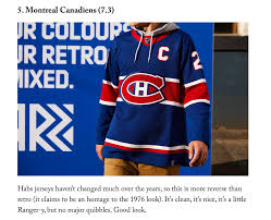 Nothing extreme and great looking. Canadiens Come 5th In The Athletic S Reverse Retro Jersey Power Rankings Habs