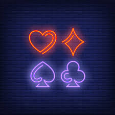 Download Playing Card Suit Symbols Neon Sign For Free Neon Signs Neon Wallpaper Neon Symbol