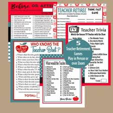 Fun group games for kids and adults are a great way to bring. Retirement Games Retirement Party Retirement Trivia Retiree Etsy