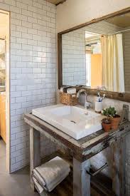 Bathroom Bathroom Decoration Using White Subway Tile Bathroom Wall Including Rustic A Rustic Modern Bathroom Rustic Bathroom Lighting Rustic Bathroom Vanities