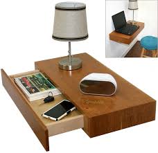 Tangkula wall mounted desk, floating desk for home office, space saving convertible desk fold out desk, wall mounted table with storage area (white) 4.1 out of 5 stars. Custom Floating Side Tables