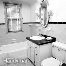 Bathroom fixtures can be elaborate in number and quality, often the selection is limited only by one's purse. How To Remodel A Small Bathroom Diy Family Handyman