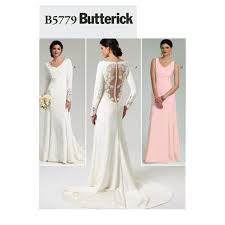 Vereinfachte version kann eine koordinierte brautjungfer kleid, tanzen, kleid oder alltägliche mode. Brautkleid Butterick 5779 30 38 Schnittmuster Brautkleid Stoffe De