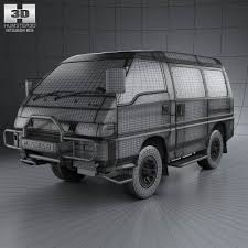 3d Model Of Mitsubishi Delica Star Wagon 4wd 1986 Delica Van Mitsubishi Delica