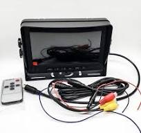 7" High Resolution TFT LCD Color Monitor 2 Video Input with Remote