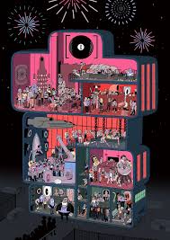 Berlin S Iconic Nightlife Illustrated By Virginie Kypriotis Iheartberlin De Berlin Techno Music Illustration Night Life