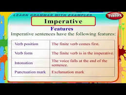 The teacher instructed the kids to open their books. Imperative Sentences English Grammar Lessons For Beginners English Grammar For Kids Ø¯ÛŒØ¯Ø¦Ùˆ Dideo