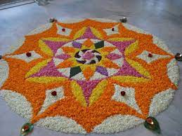 Beutiful Flower Rangoli Onam Pookalam Design Rangoli Designs Diwali Rangoli Designs Images