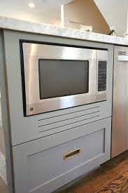 How To Fake A Built In Microwave Design Dump Built In Microwave Cabinet Built In Microwave Hidden Microwave