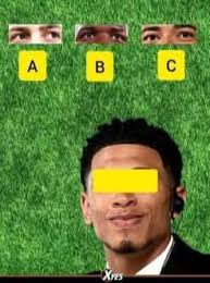 Choose the best match, concerning those faces