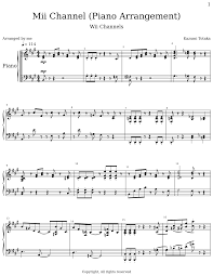 Elementary podcast 01 pdf script. Mii Channel Piano Arrangement Flat