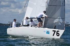 J/24 (it) international racing sailing class (en); 2019 J 24 World Championship At Miami Florida Day 1