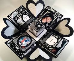 These exploding box step by step instructions will help you to make an exploding box. Explosion Box For Any Occasion Special Occasion Gift With Heart Pages Exploding Box Card Exploding Gift Box Exploding Box Card Explosion Box