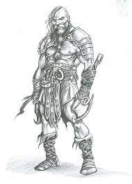 Dead Viking Warrior Drawing Personal Illustration Viking Warrior Axeman On Behance Warrior Drawing Warriors Illustration Viking Warrior
