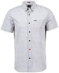 Black And White Horizontal Striped Shirt Mens Volcom Men S Melvin Horizontal Stripe Short Sleeve Shirt Casual Button Down Shirts Men M Striped Short Sleeve Shirt Short Sleeve Shirt Striped Shirt Tops