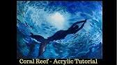 'coral reef' painting print on canvas. How To Paint An Underwater Coral Reef Acrylic Painting Tutorial Youtube