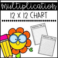 Multiplication Chart Up To The 12s Freebie