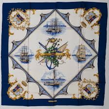 Bordeaux Porte Oceane Edition Speciale Phs Hermes Scarf Vintage Scarf Scarf Design