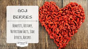 Goji Berries Benefits History Nutrition Facts Side Effects Recipes