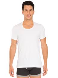 Jockey Men Innerwear Tops White Round Neck Undershirt