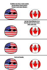 Half the box is chocolate cookies the other half vanilla) and chocolate mint. American Politicians Vs Canadian Canada Memes Canadian Memes Canadian Humor