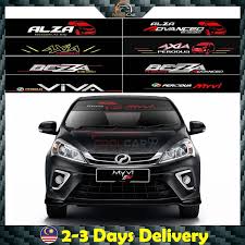 Tapi sekiranya anda mahu tampal di cermin lori pastikan saiznya besar sekali ganda seperti 8 x 8 inch. Nexus Car Perodua Daihatsu Front Windscreen Windshield Window Sticker Sticker Cermin Depan Kereta Shopee Malaysia