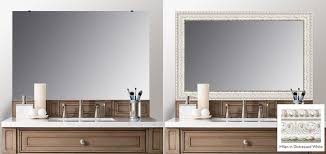 Metro beaded mirror wooden frame bathroom mirror 24x36 large framed deco wall mirror with angled beveled mirror frame for living room entryways, washrooms (#rfm2436s) 4.6 out of 5 stars 37. Bathroom Mirror Frame Ideas Before And After From Actual Customers