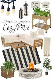 5 Elements To Create A Cozy Patio Beauty For Ashes Cozy Patio Outdoor Patio Decor Patio Decor