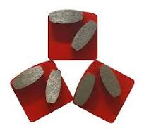 EDiamondTools Medium Bond #30/40 Grinding Discs for Husqvarna PG Floor  Grinder 2 Segments Discs for Efficient Concrete Grinding RL3040M_THD