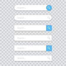 Set Of Search Bar Icons Powerpoint Background Design Icon Aesthetic Template