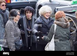 Marie-Christine Adam bei der Trauerfeier der französischen Schauspielerin  Pascale Roberts in der Kirche Saint Roch in Paris, Frankreich am 8.  November 2019. Im Jahr 1957 heiratete sie Pierre Mondy, aber sie geschieden