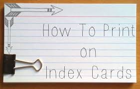 Explore the endless possibilities to put a unique spin on your note card designs. Did You Know You Can Print On Index Cards Study Cards Index Cards Card Printer
