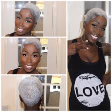 It is fun and sassy. My New Platinum White Twa Melissasimonhartman Hair Styles Natural Hair Styles Beautiful Gray Hair