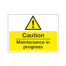 This warning sign is only used with the railway crossing ahead—passive control signs. Caution Maintenance In Progress Safety Signs Hazard Warning Signs From Bigdug Uk
