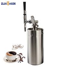 Nitro cold brew coffee is cold brewed coffee that is mixed with nitrogen when dispensed. 4l Mini Stainless Steel Keg With Nitro Cold Brew Coffee Tap Home Brew Coffee System Kits Beer Brewing Aliexpress