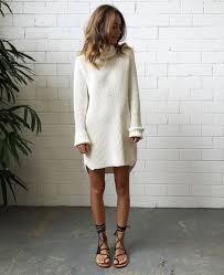 Cute Sweater Dress Outfit Style Fashion Womens Fashion