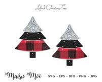 Download Christmas Earring Svg Faux Leather Tree Earrings Templates 1005125 Other Design Bundles