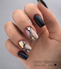 Find instructions in uploaded pictures. Marble Nails Art Addicfashion