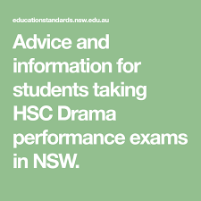 Advice And Information For Students Taking Hsc Drama Performance Exams In Nsw Performance Drama Student Numbers