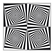 Black And White Optical Illusion Square Op Art Rectangles Optical Illusions Art Geometric Art Op Art