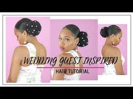 If you're looking for a classically elegant wedding look, you might add this to a matching bold hairpiece with a touch of lace to soften edges perfectly balances the afro haircut for wedding hairstyle. Elegant Low Side Bun Wedding Guest Inspired Hair Tutorial Queenteshna Youtube