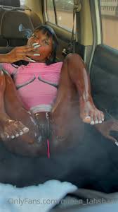 Queen Tahshaar in the car