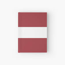 flag of latvia pattern horizontal stripes red white red hardcover journal by disordershop horizontal stripes red and white stripes