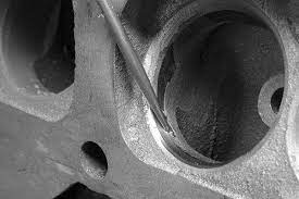 When Working On Either Port Work Slowly And Carefully To Stay Away From The Seat Heavy Grinding Scratches In The Cylinder Head Hot Rods Cars Muscle Cylinder