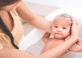 Three times per week is enough if you thoroughly clean the diaper area at each diaper change. Here S How To Wash Newborn Hair 3 Easy Steps Love Love Love