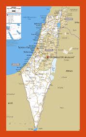 Geographically, it belongs to the asian continent and is part of the middle east region. Road Map Of Israel Maps Of Israel Maps Of Asia Gif Map Maps Of The World In Gif Format Maps Of The Whole World