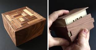 These Boxes Only Open When You Solve A Puzzle Wood Puzzle Box Wooden Puzzle Box Puzzle Box