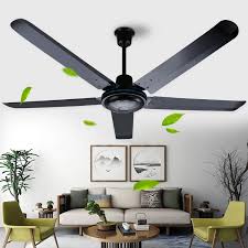 Meant for cooling larger work and living spaces, such as. Industrial Large Ceiling Fan 56 Inch Black With Remote Control Fashion Ceiling Fan With Five Metal Blade 100w Ceiling Fans Aliexpress