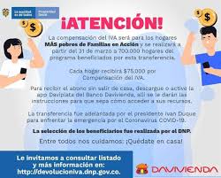 Aquí encontraras información sobre los requisitos para su expedición. Np Noticias Online Colombia Asi Sera La Devolucion Del Iva En El Siguiente Link Podra Verificar Si Tiene Derecho A La Devolucion Del Iva Que Anuncio El Director Del Dnp Http Devolucioniva Dnp Gov Co