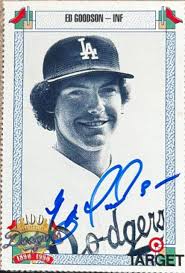 Ed Goodson Autographed 1990 Dodgers Target #290